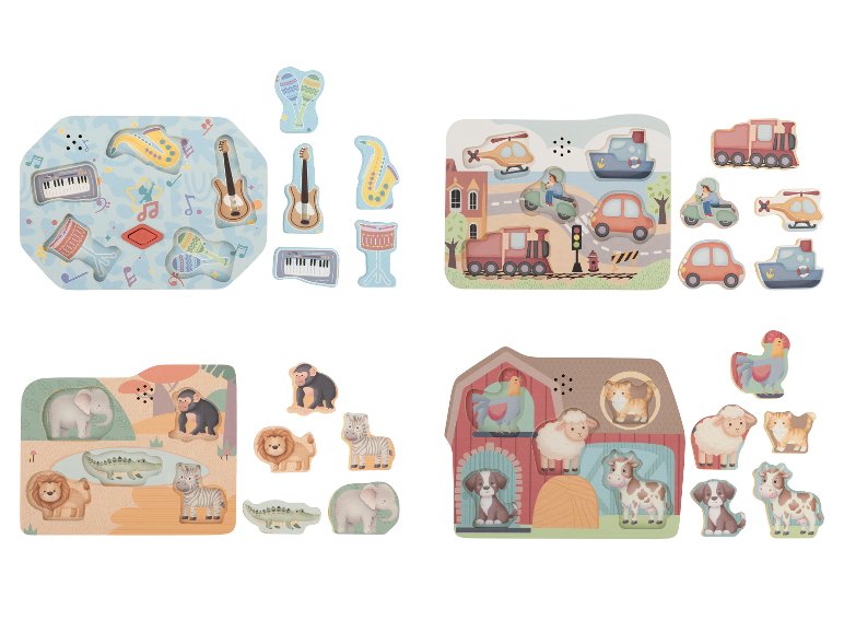 Puzzle en bois avec son