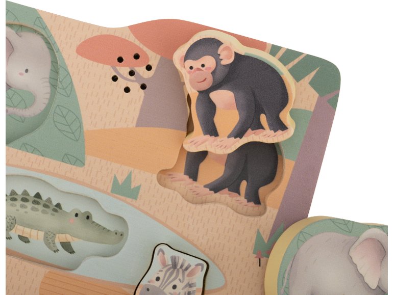Puzzle en bois avec son