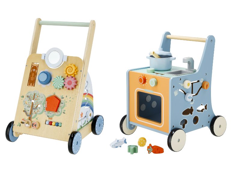 Chariot de marche ou Trotteur cuisine en bois