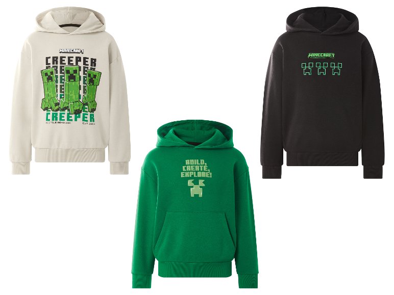 Sweat à capuche Minecraft enfant