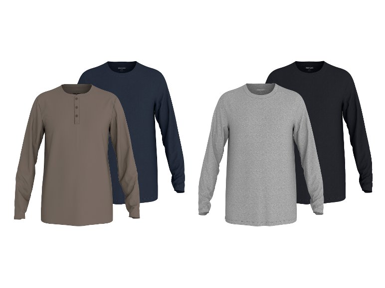 Lot de 2 t-shirts manches longues homme