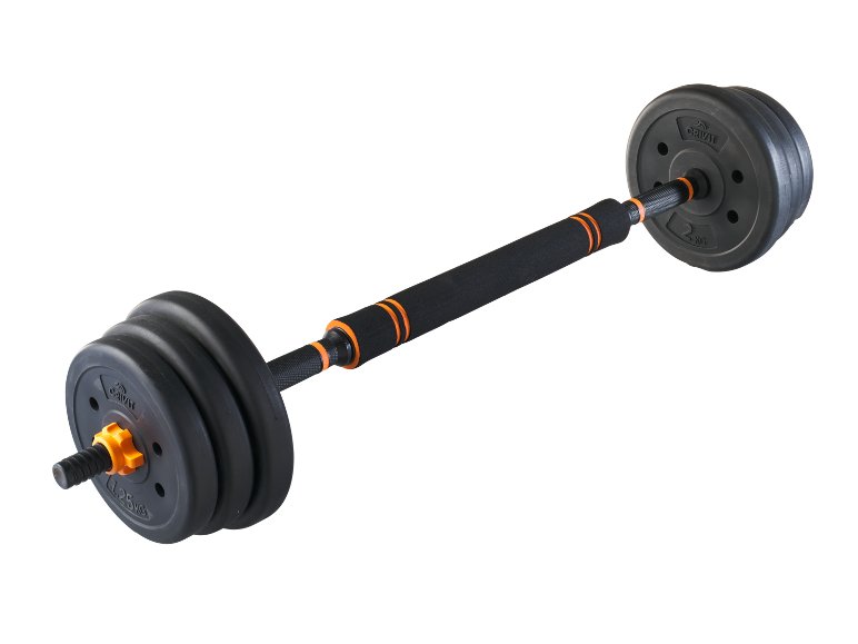 Kit 2-en-1 : haltères courts et longs, 20 kg.