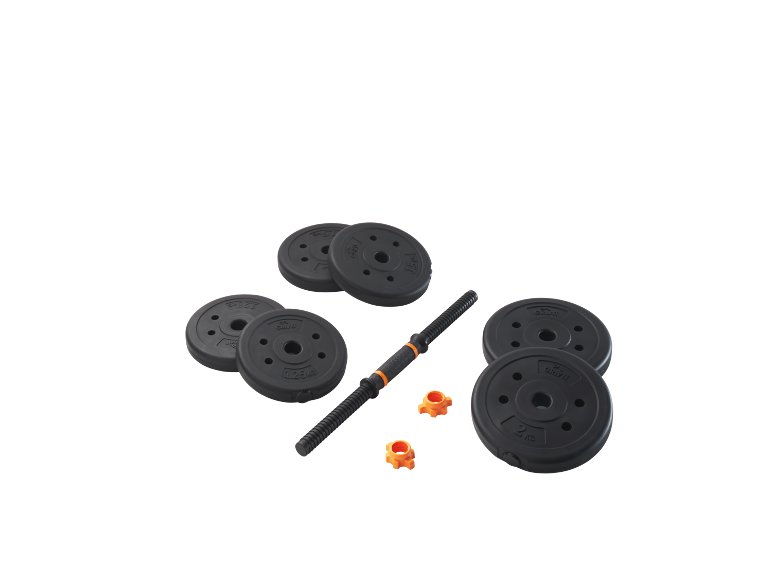 Set d'haltères courts, 9 pièces