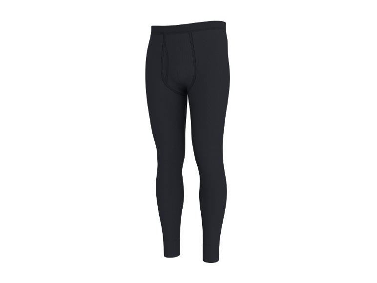 Lot de 2 caleçons longs côtelés avec ouverture homme