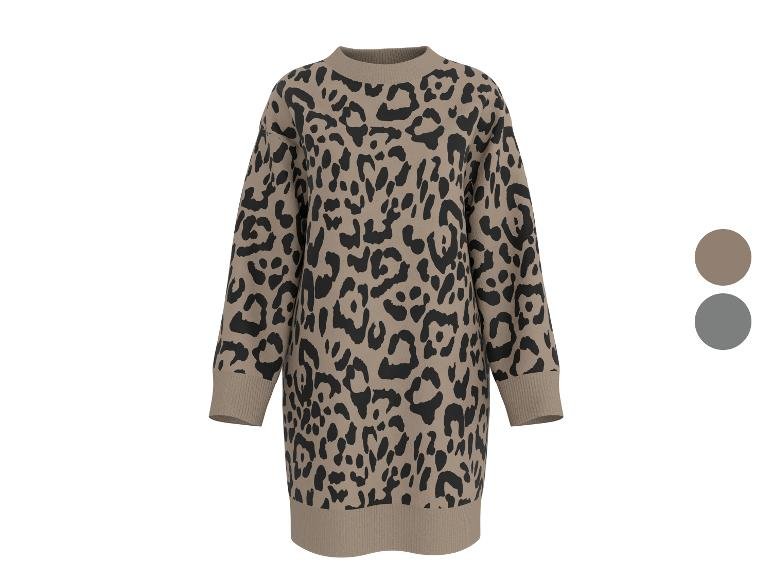 Robe pull en jacquard femme