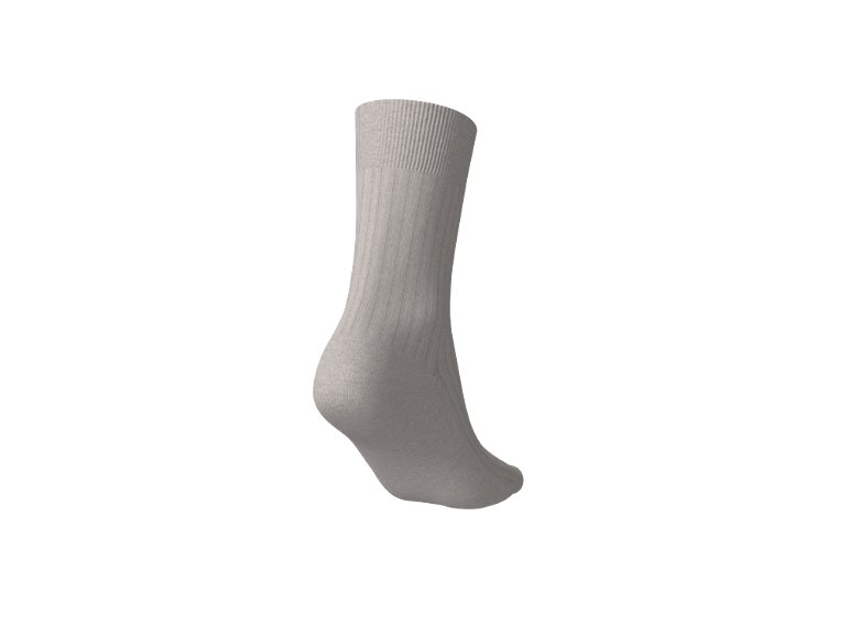 Lot de 5 paires de chaussettes côtelées femme