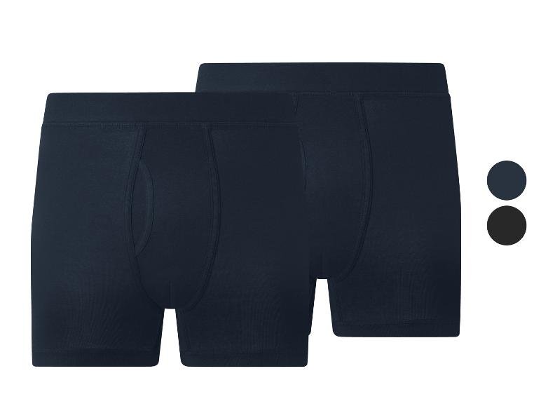 Lot de 2 boxers côtelés à ouverture homme