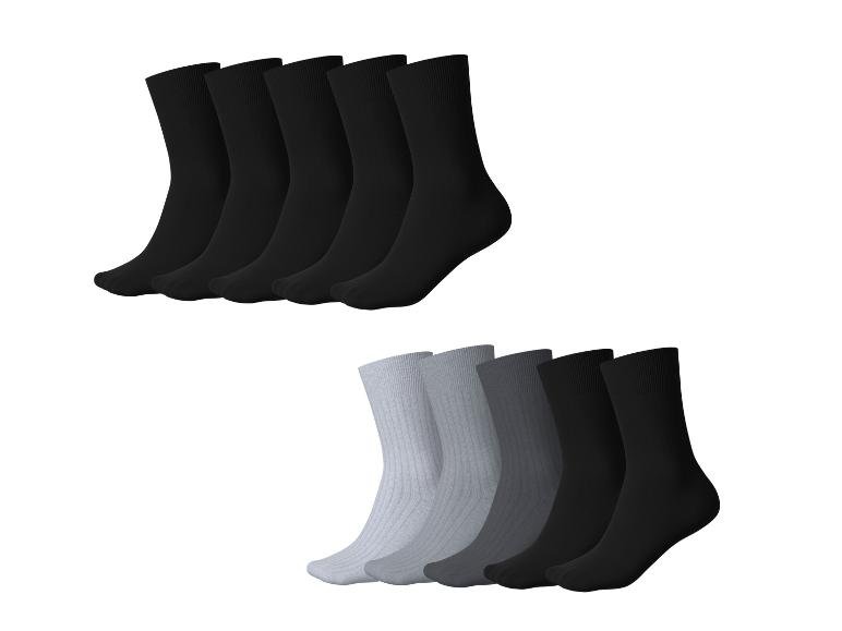 Lot de 5 paires de chaussettes côtelées homme