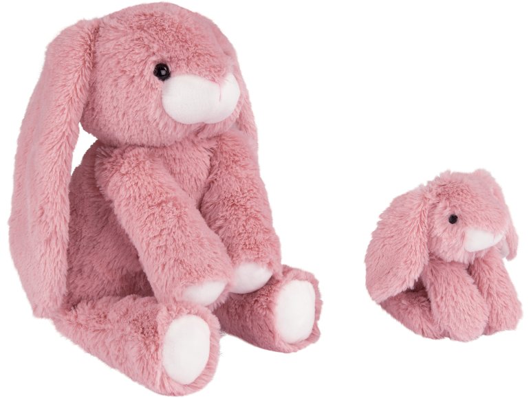 Peluche maman avec bébé Chat ou Chien ou Cheval ou Lapin