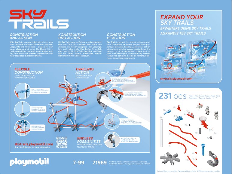 Set de construction et de jeu, SKYTRAILS 71969 - Starter Kit