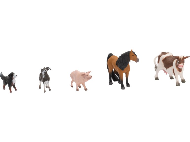 Figurines animaux, 5 pièces