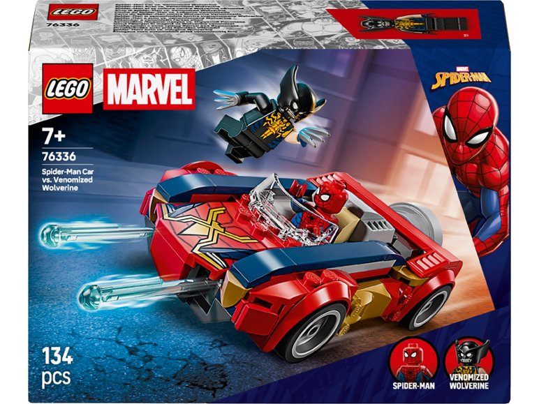 76336 Spider-Man et sa voiture contre Wolverine vénomisé