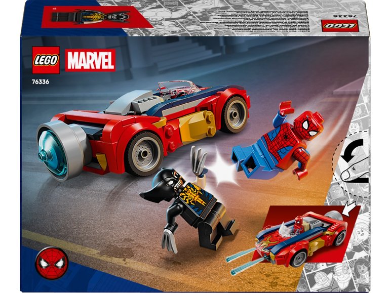 76336 Spider-Man et sa voiture contre Wolverine vénomisé