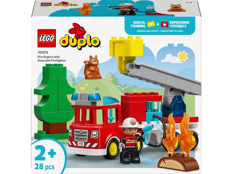 10473 « Camion de pompier avec tuyau et pompier »