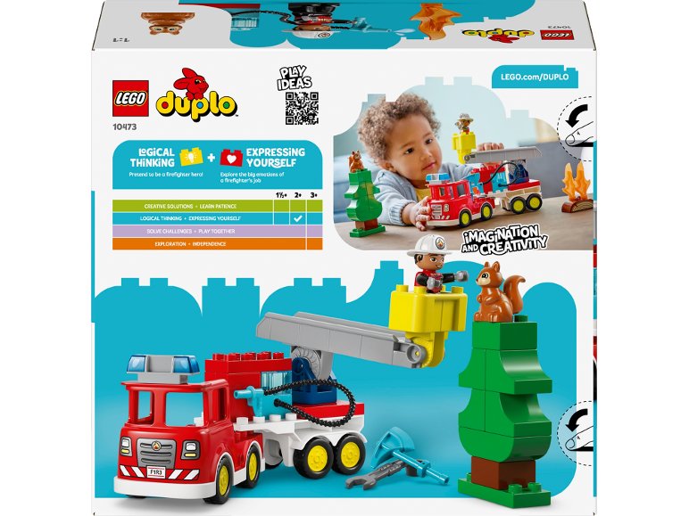 10473 « Camion de pompier avec tuyau et pompier »