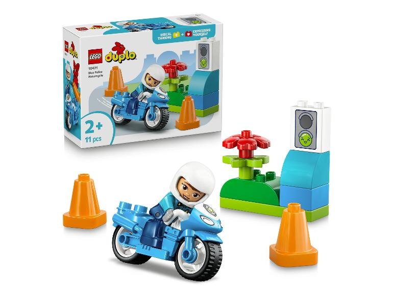 10471 Moto de police bleue
