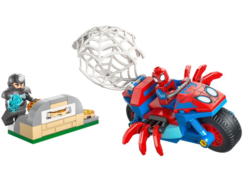 11206 Spidey sur sa moto contre Rhino
