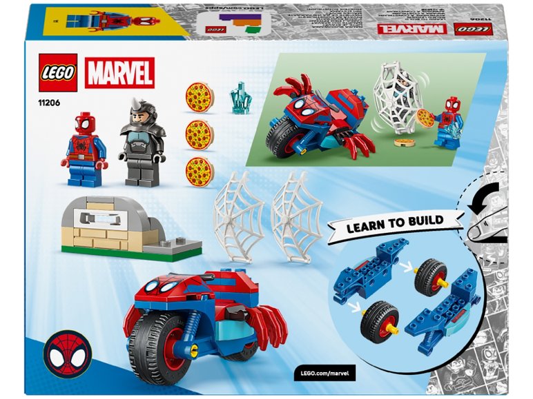 11206 Spidey sur sa moto contre Rhino