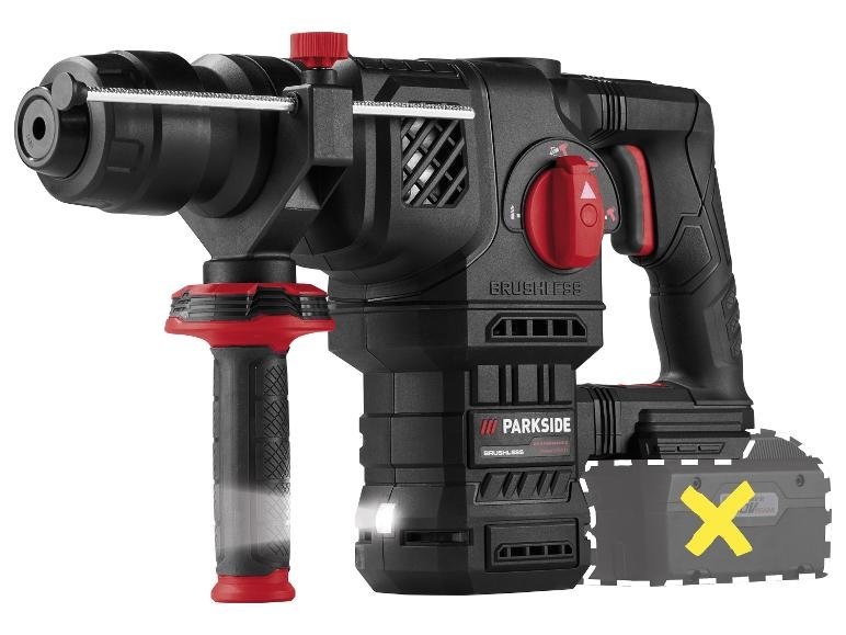 Marteau perforateur sans fil 20 V »PKHAP 2058 A1«, sans batterie ni chargeur.
