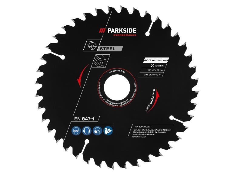 Lame de scie circulaire, ∅ 190 mm, 40 dents ou 56 dents