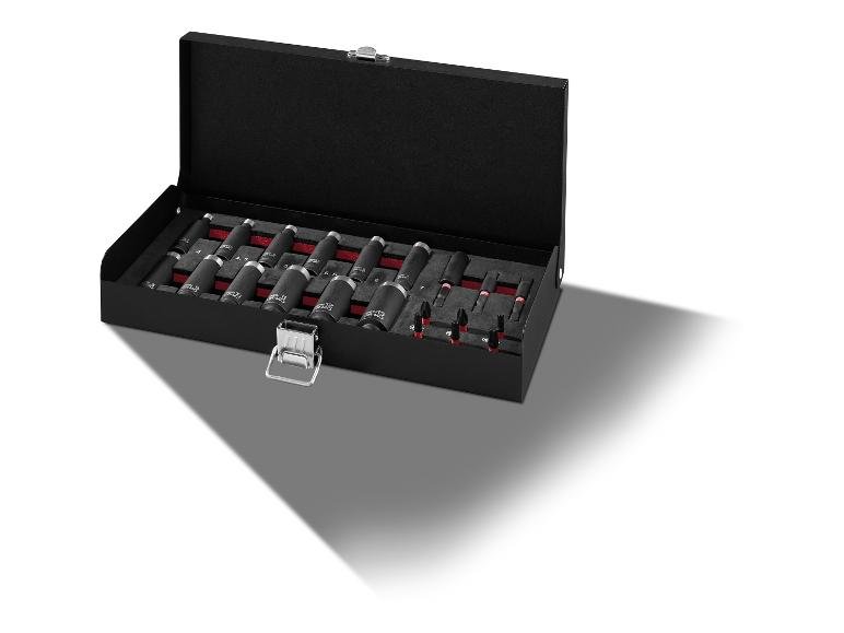 Jeu de douilles à choc 1/4 pouce, pour outils électriques et manuels.