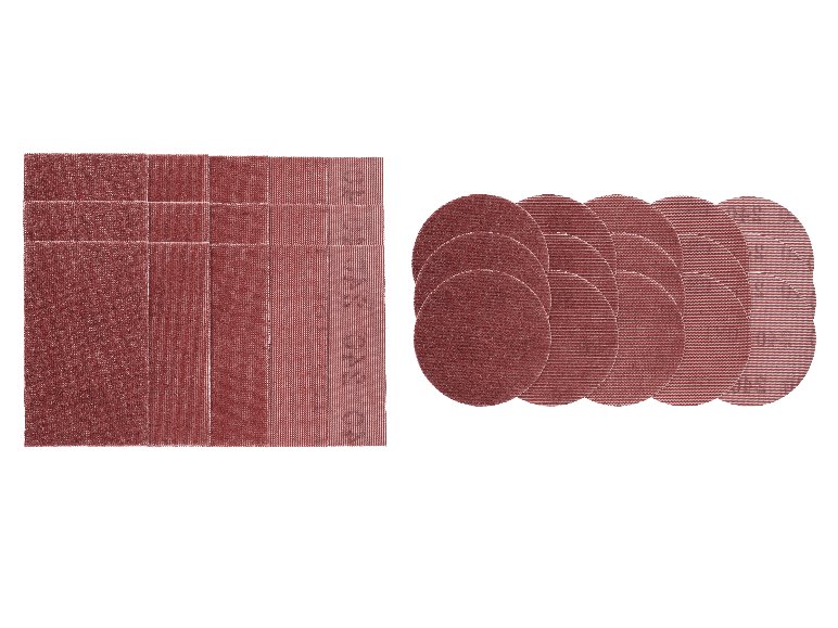 Lot de grilles abrasives pour ponceuse vibrante ou excentrique