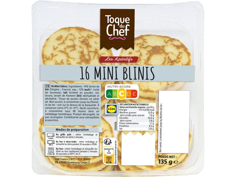 16 mini blinis
