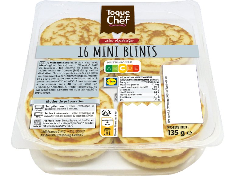 16 mini blinis