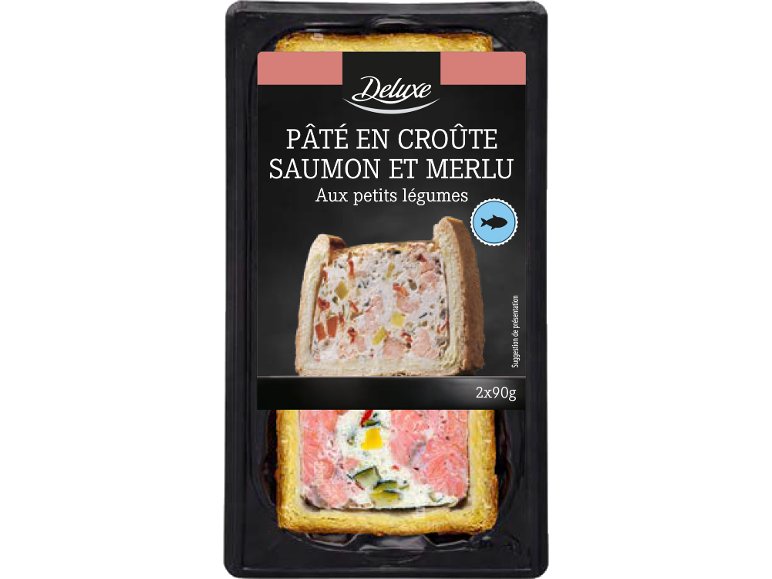 Pâté en croûte saumon et merlu