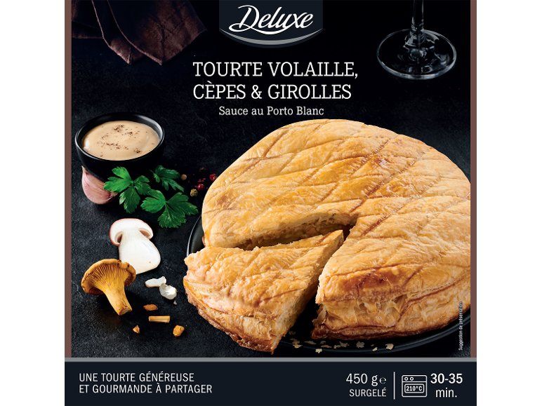 Tourte volaille cèpes et girolles