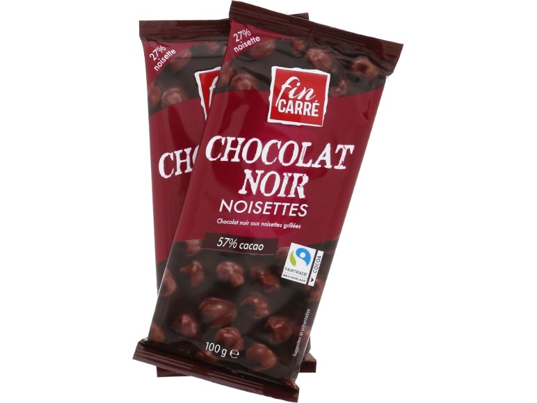 Chocolat noir noisettes