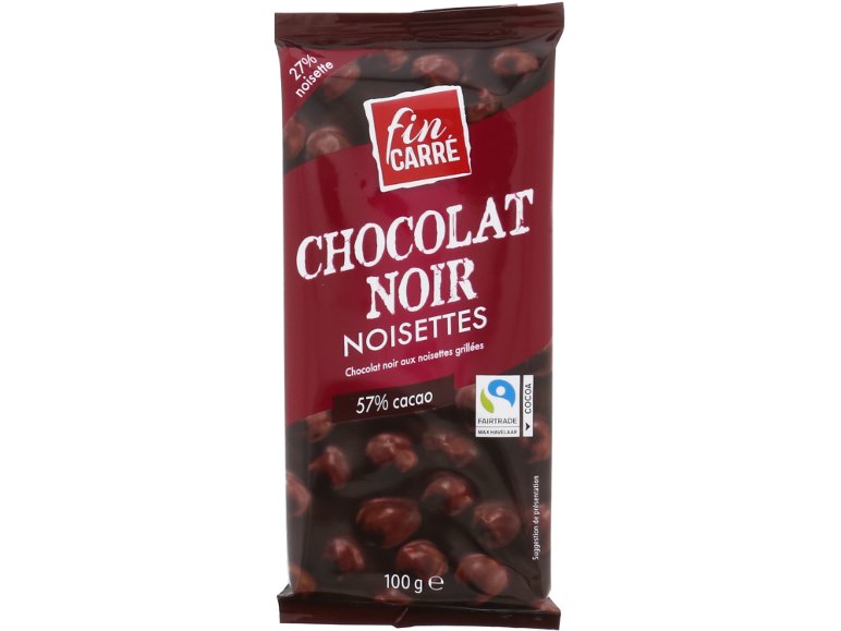 Chocolat noir noisettes