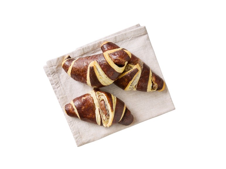 Croissant bicolore fourré au cacao