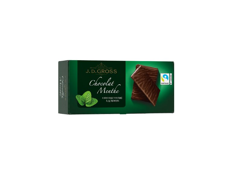 Chocolats fourrés à la menthe