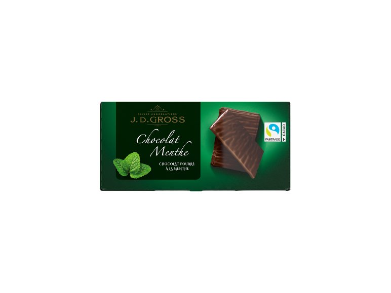 Chocolats fourrés à la menthe