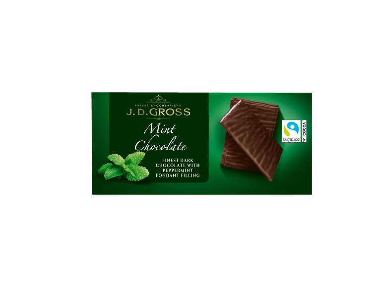 Chocolats fourrés à la menthe