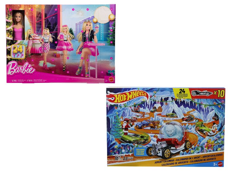 Calendrier de l'Avent Barbie ou Hot Wheels