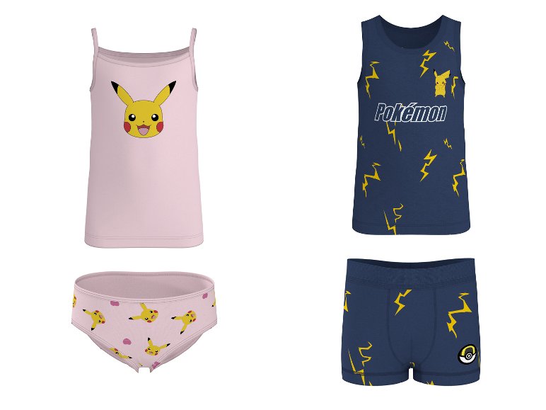 Ensemble de sous-vêtements Pokémon enfant