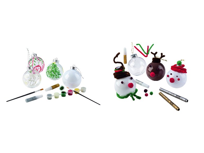 Kit de peinture ou kit de loisirs créatifs pour boules de Noël