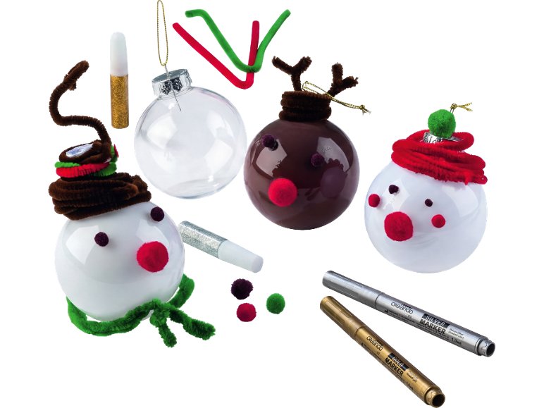 Kit de peinture ou kit de loisirs créatifs pour boules de Noël