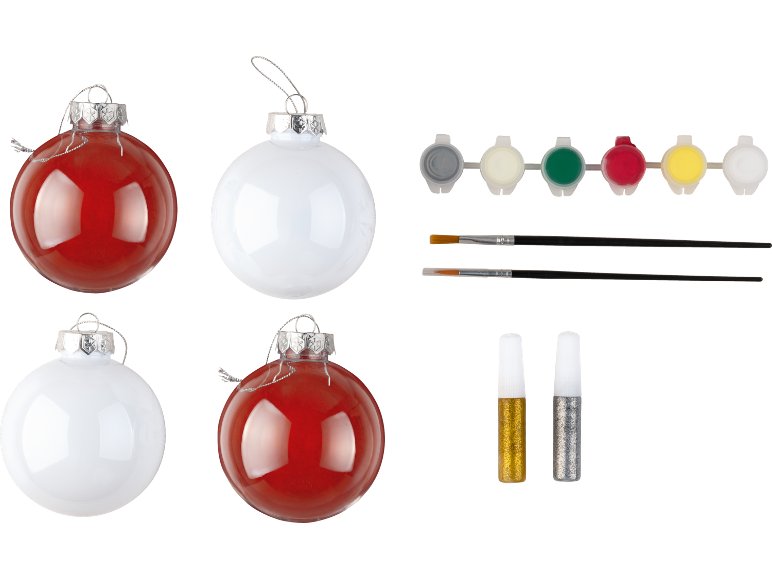 Kit de peinture ou kit de loisirs créatifs pour boules de Noël