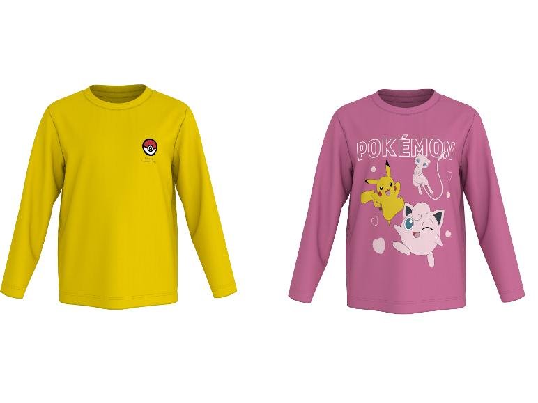 Lot de 2 t-shirts à manches longues Pokémon enfant