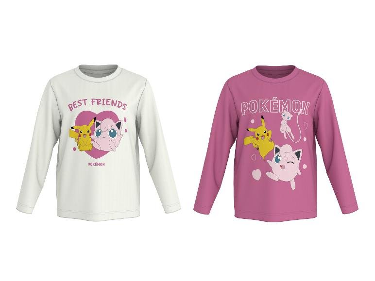 Lot de 2 t-shirts à manches longues Pokémon enfant