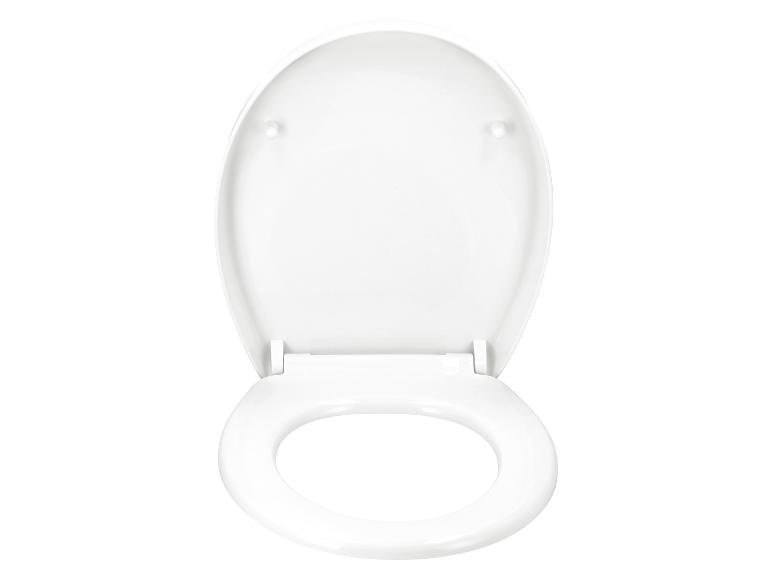 Abattant de WC en thermoplastique, avec fermeture en douceur