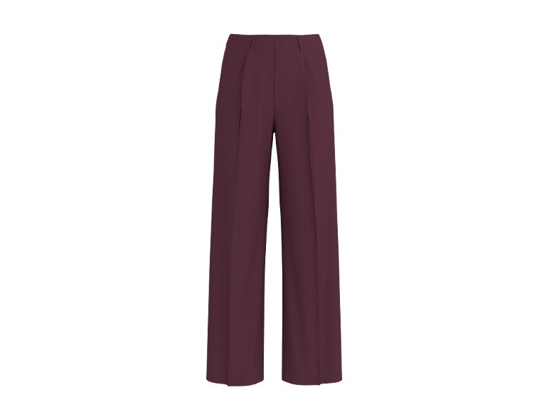 Pantalon taille haute large femme