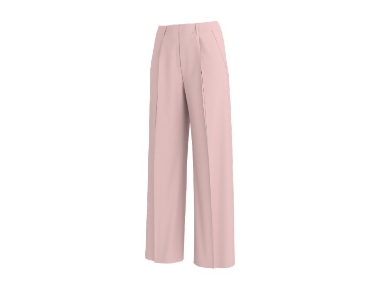 Pantalon taille haute large femme