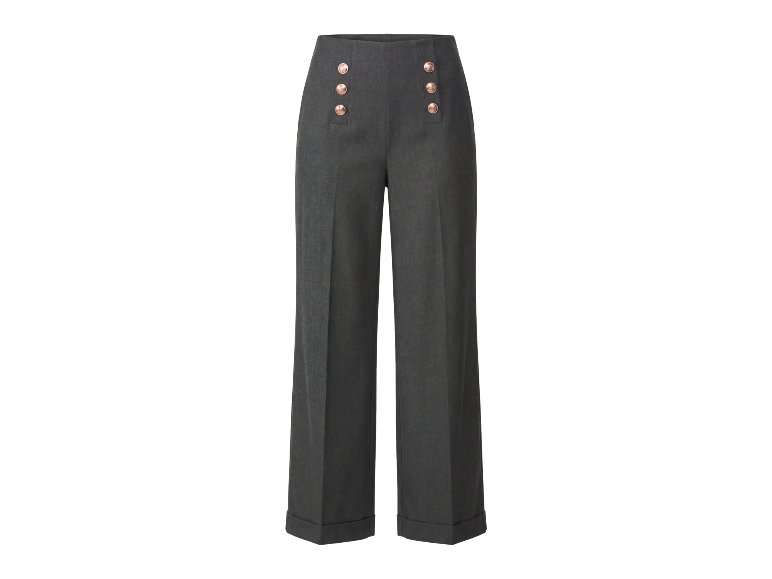Pantalon taille haute large femme
