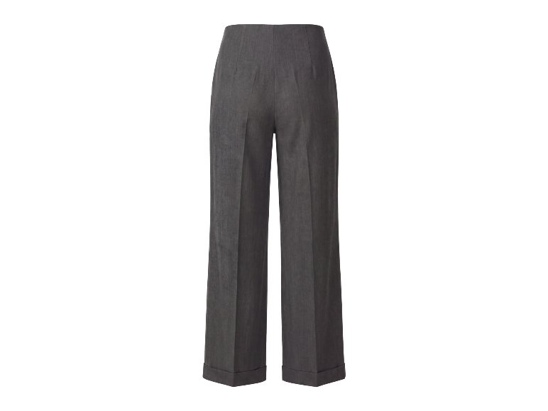 Pantalon taille haute large femme