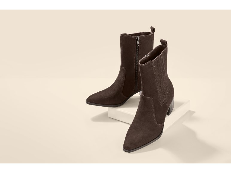 Bottines Chelsea en cuir Premium femme
