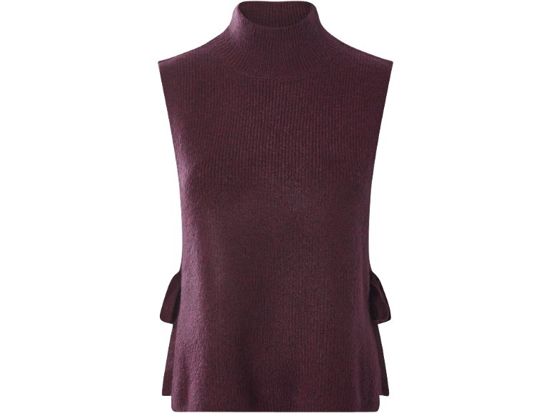 Pull sans manches en maille femme